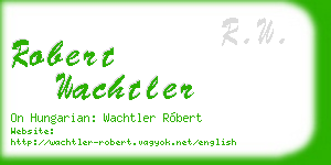 robert wachtler business card