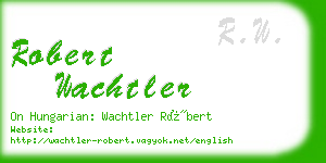 robert wachtler business card